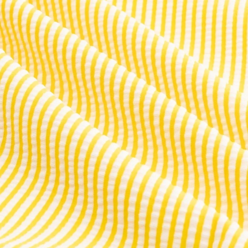 LIZENS Girls One Piece Swimsuit – Yellow & White Stripe – Size 9/10 – NWT - Picture 9 of 12